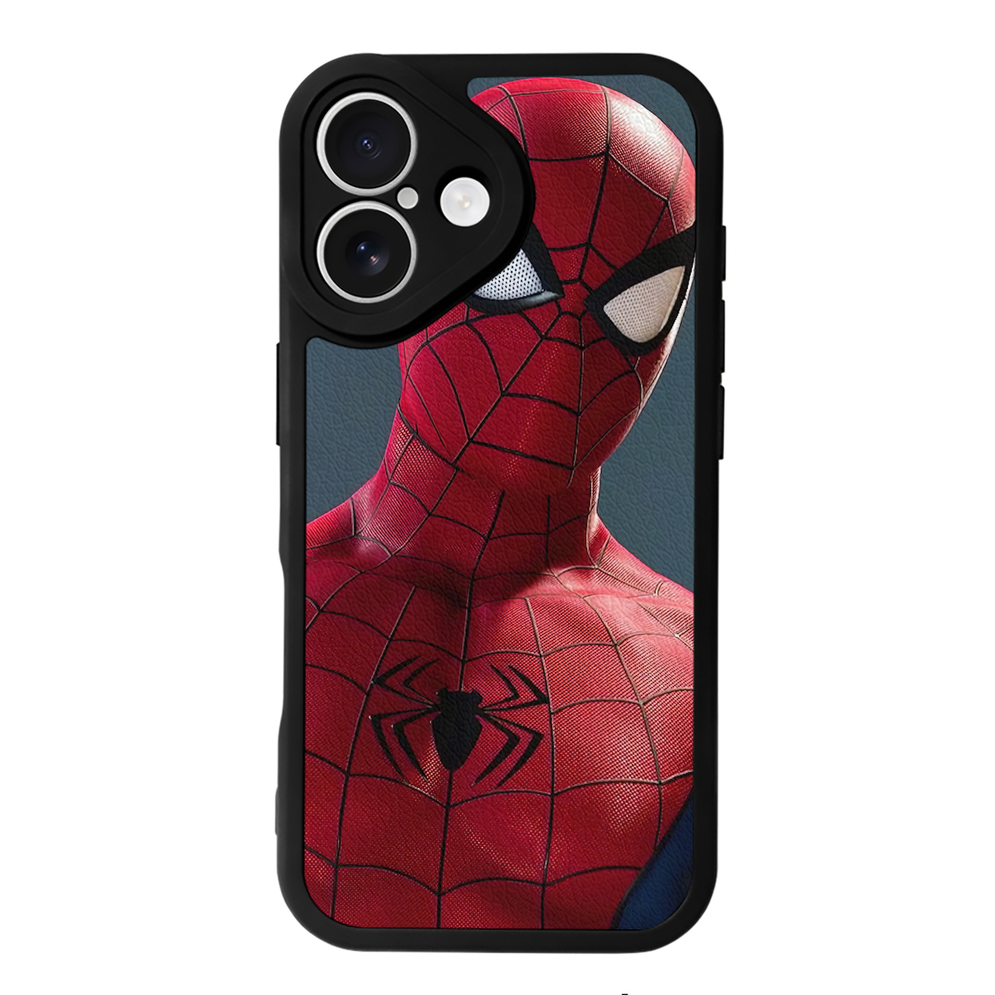 （画像用） Spider Man スパイダーマン 【iPhone 16シリーズ対応】シリコンスマホケース（レザー調） 材質：シリコン